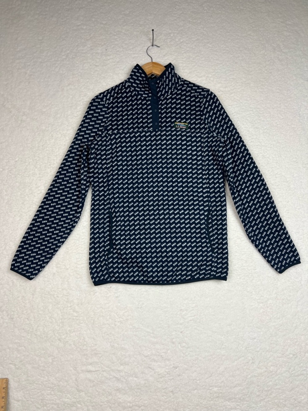 LL Bean Large TALL Sweater Fleece Pullover Birdseye T
Snap Women’s Size S Tall - Picture 10 of 12